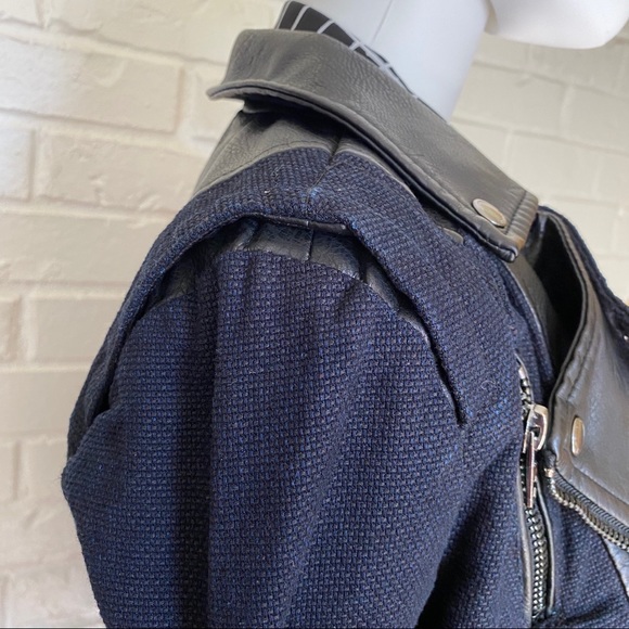 *Blank NYC Canvas Jacket with Leather Accents - Picture 7 of 16